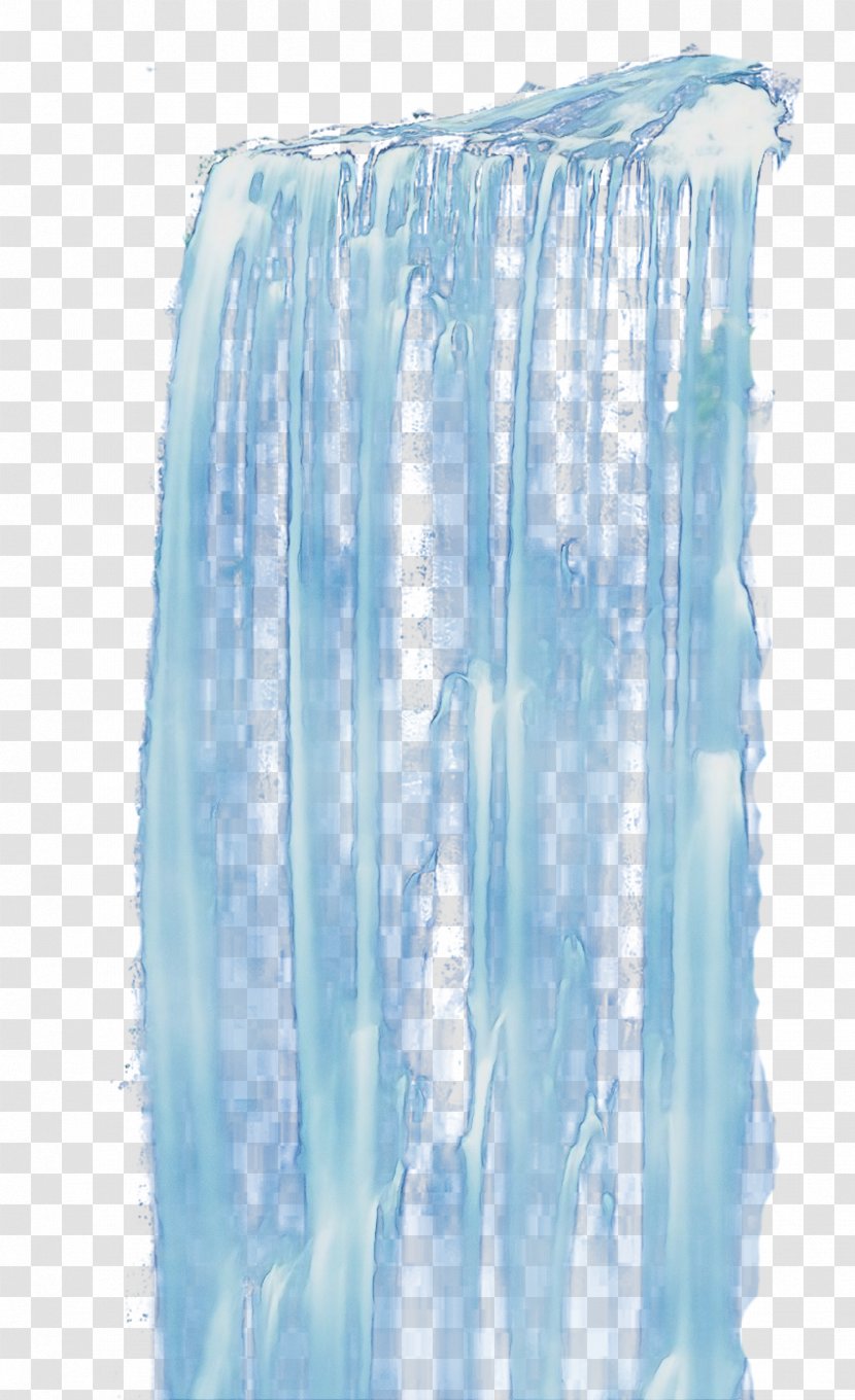 Blue Aqua Turquoise Ice Freezing - Wet Ink Transparent PNG