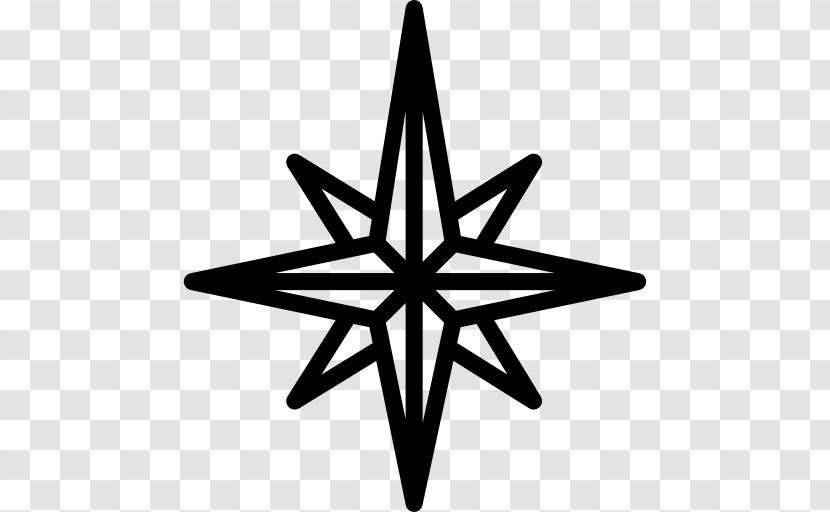 Wind Rose Compass Clip Art - Symbol Transparent PNG