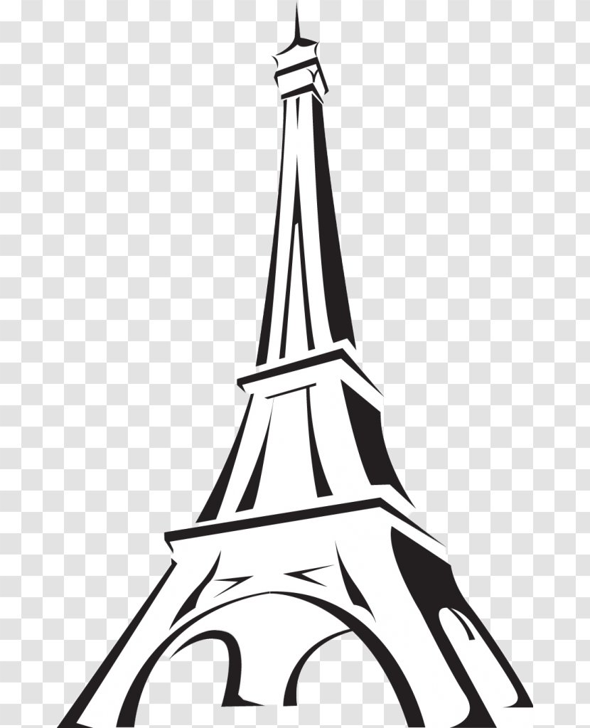 Eiffel Tower Drawing Painting Sketch - Line Art - Kl Transparent PNG
