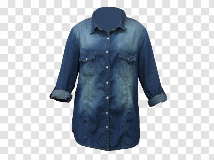 Jacket Blouse Shirt Sleeve Denim - Workwear Transparent PNG