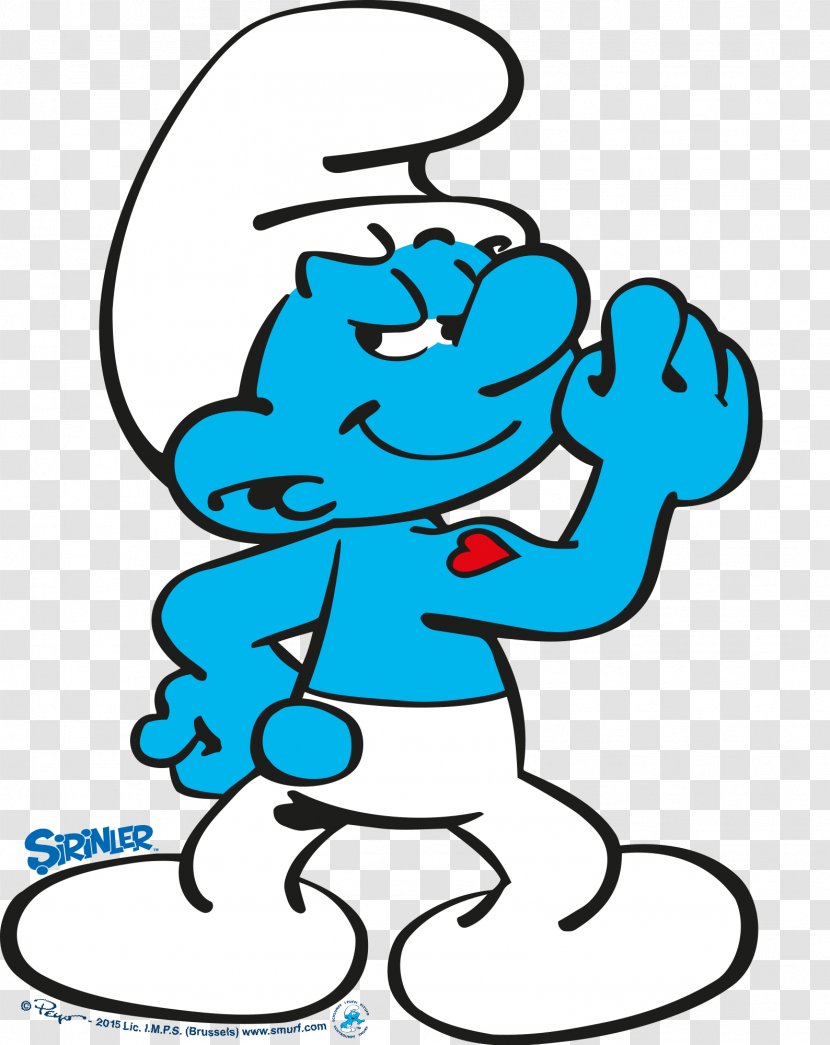 Hefty Smurf Smurfette Papa Brainy Baby - Fictional Character - Smurfs Transparent PNG