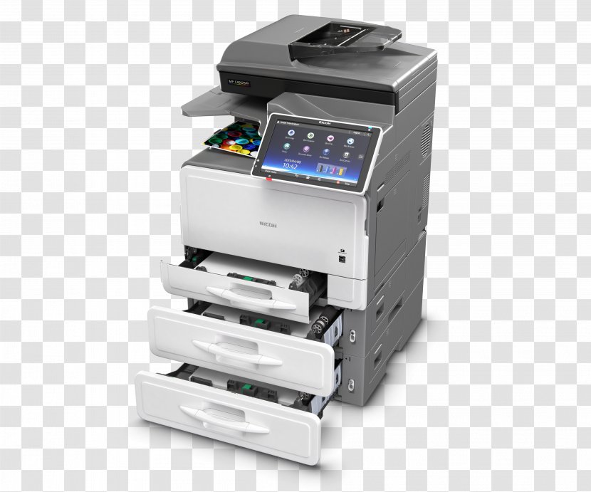 Multi-function Printer Laser Printing Ricoh Photocopier Transparent PNG