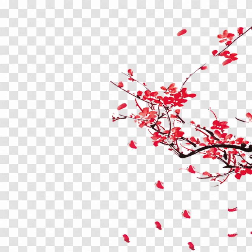 China Graphic Design Chinese Painting - Plum Blossom - Flower Transparent PNG