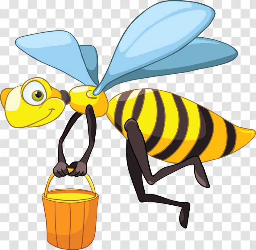 Honey Bee Royalty-free Illustration - Stock Photography - Bees And Transparent PNG