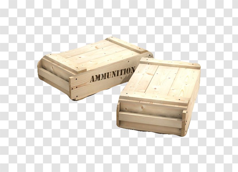 Ammunition Box Crate Wood - Tree - Two Beige Square Boxes Transparent PNG