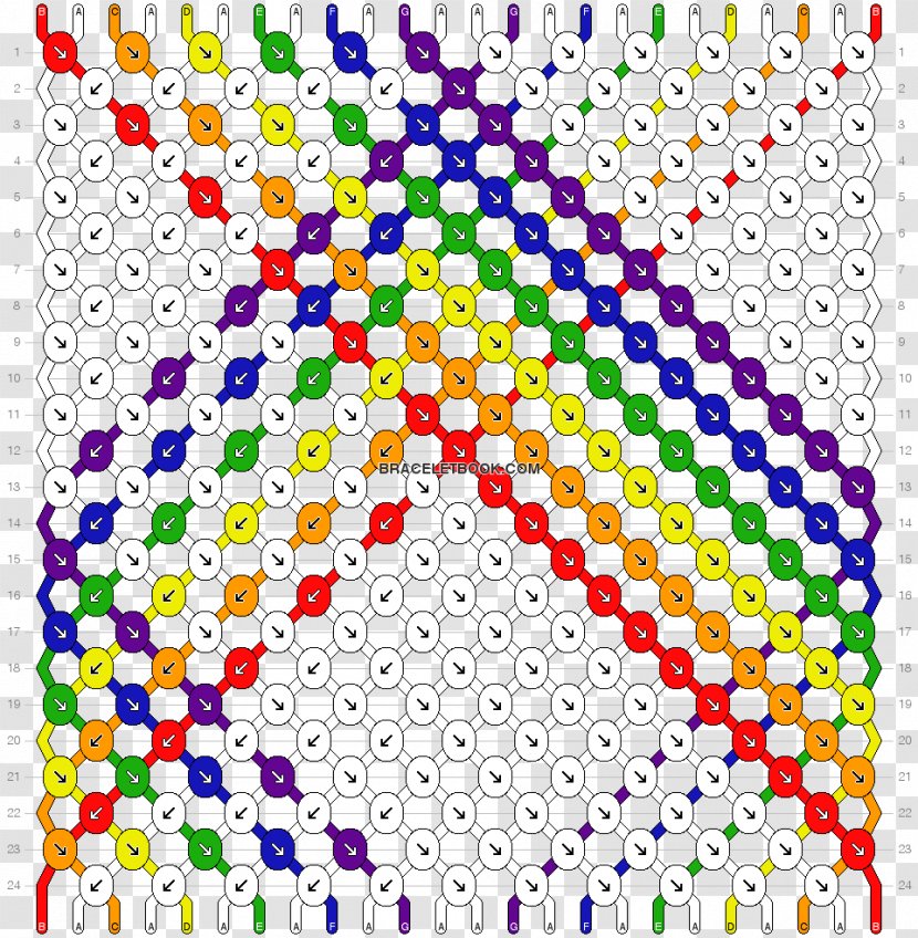 Friendship Bracelet Rainbow Loom Pattern Transparent PNG