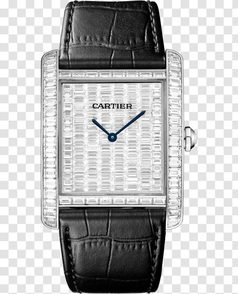 Cartier Tank Automatic Watch Movement - Steel - Jewellery Model Transparent PNG