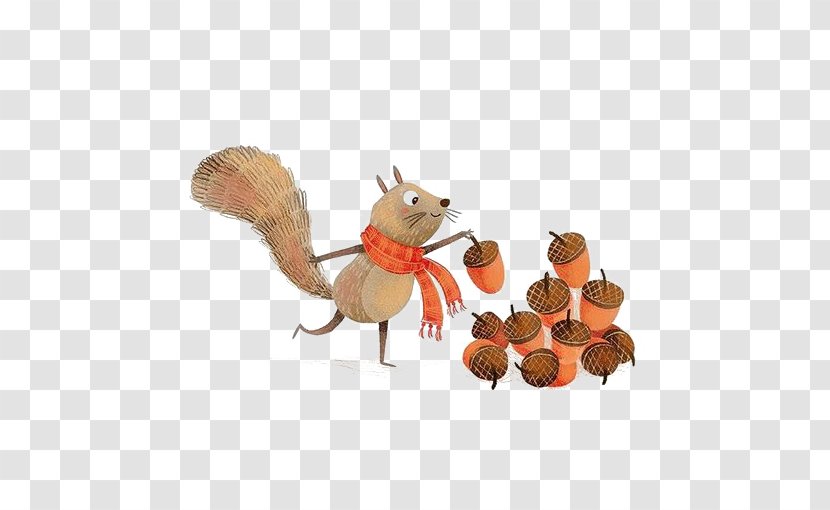 Squirrel Cartoon Illustration - Rodent Transparent PNG
