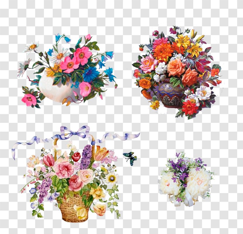 Floral Design Cut Flowers Artificial Flower - Lossless Compression Transparent PNG