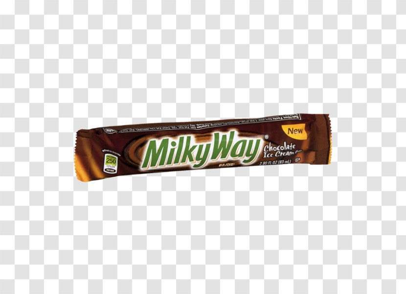 Chocolate Bar Ice Cream Milky Way - Caramel Transparent PNG
