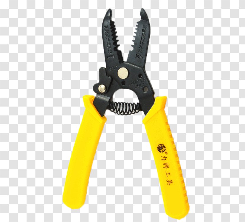 Linemans Pliers Tool Wire Stripper - Bamboo - Yellow Skin Stripping Transparent PNG
