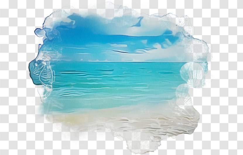 Aqua Turquoise Water Sky Ice - Cloud Transparent PNG