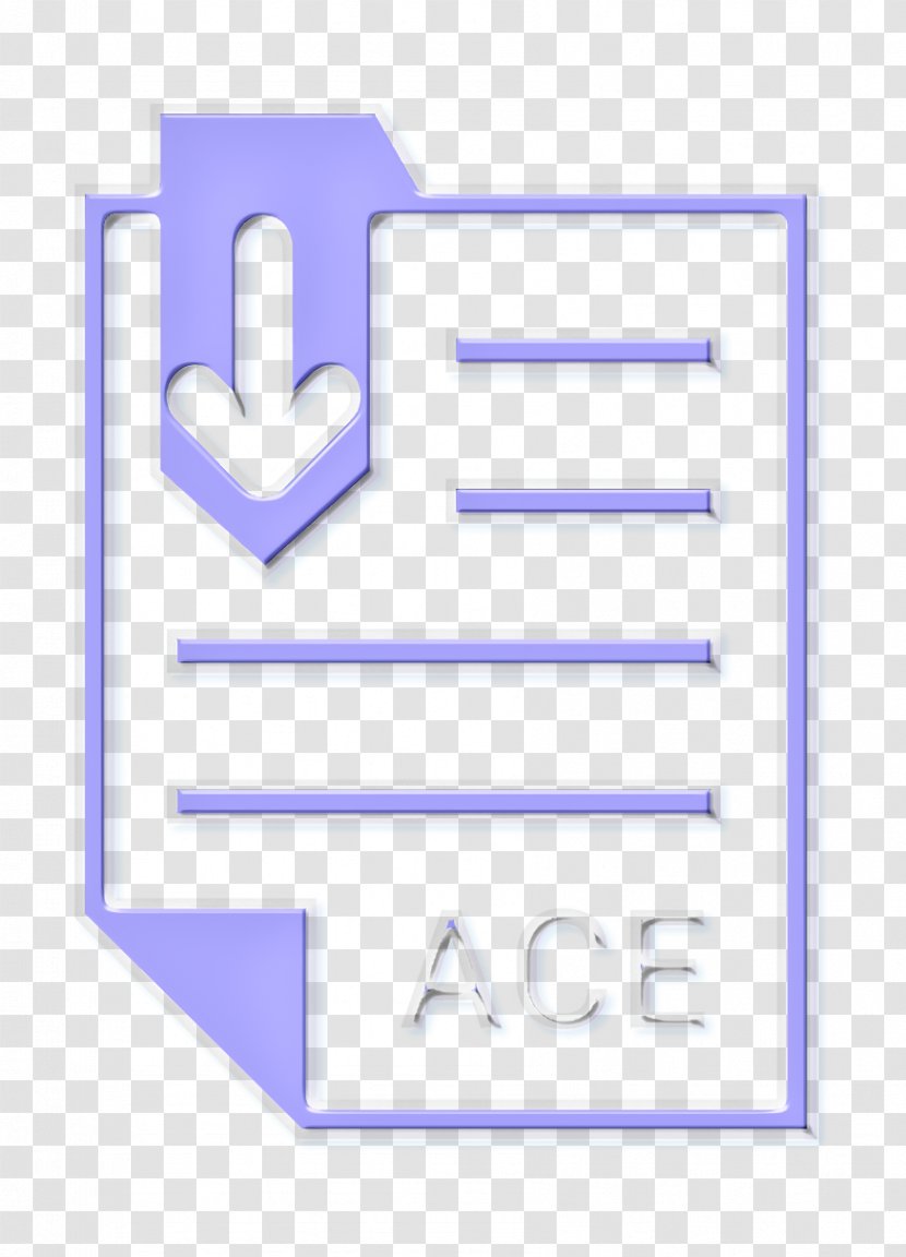 Ace Icon Document Extension - Logo Electric Blue Transparent PNG