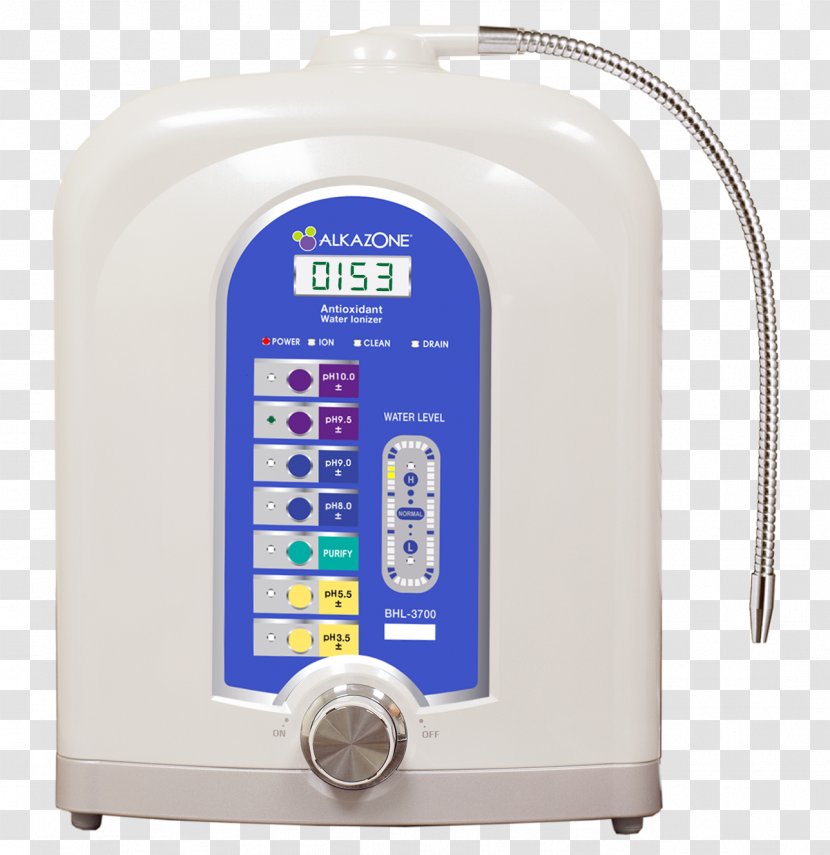 Water Ionizer Filter Air Ioniser Drinking - Alkaline Diet Transparent PNG