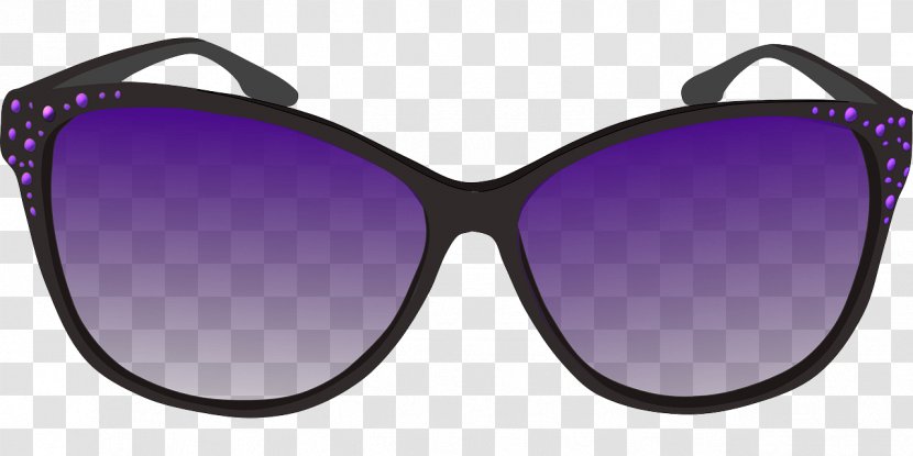 Clip Art Sunglasses Openclipart Ray-Ban - Purple Transparent PNG