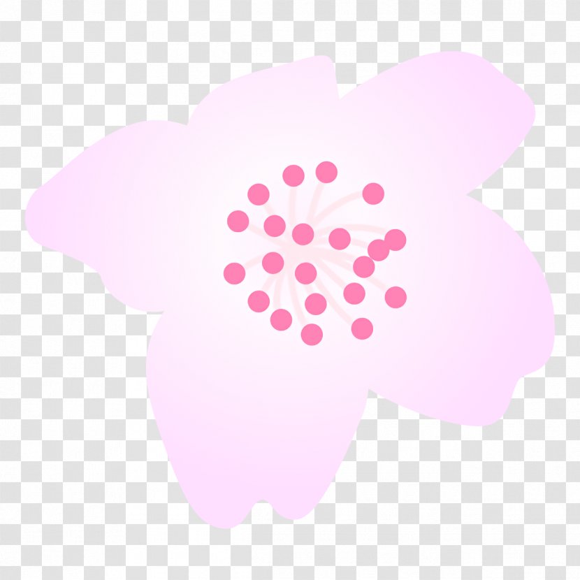 Pink Cloud Petal Pattern Logo - Magenta Transparent PNG