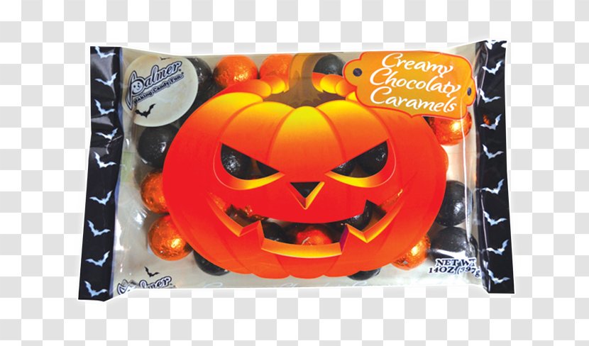 Jack-o'-lantern Chocolate Balls Fudge Candy Halloween - Parfait - Bag Transparent PNG