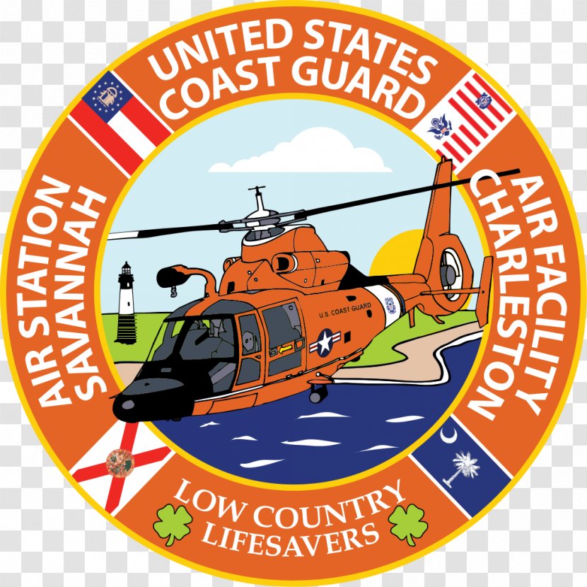 Coast Guard Air Station Savannah Eurocopter HH-65 Dolphin United States Stations Helicopter - Hunter Army Airfield Transparent PNG