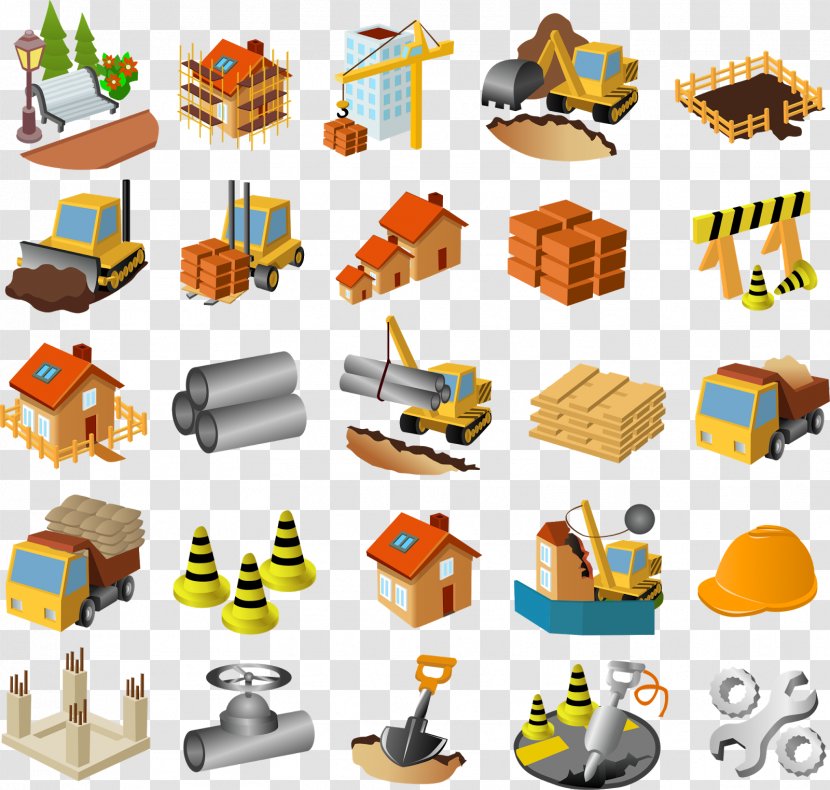 Architectural Engineering Building Heavy Machinery Clip Art - Drawing Transparent PNG