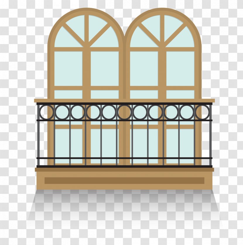 Balcony Euclidean Vector - Outdoor Guardrail Transparent PNG