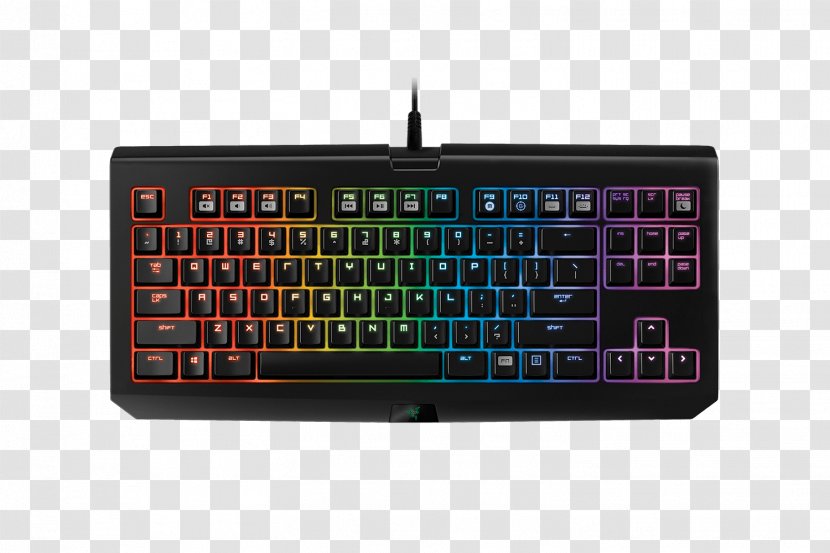 Computer Keyboard Razer BlackWidow Tournament Edition Chroma V2 Inc. - Touchpad Transparent PNG