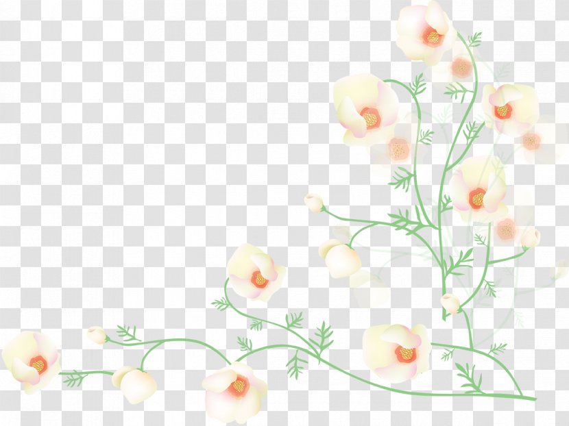 Flower Poppy Desktop Wallpaper - Corner Transparent PNG
