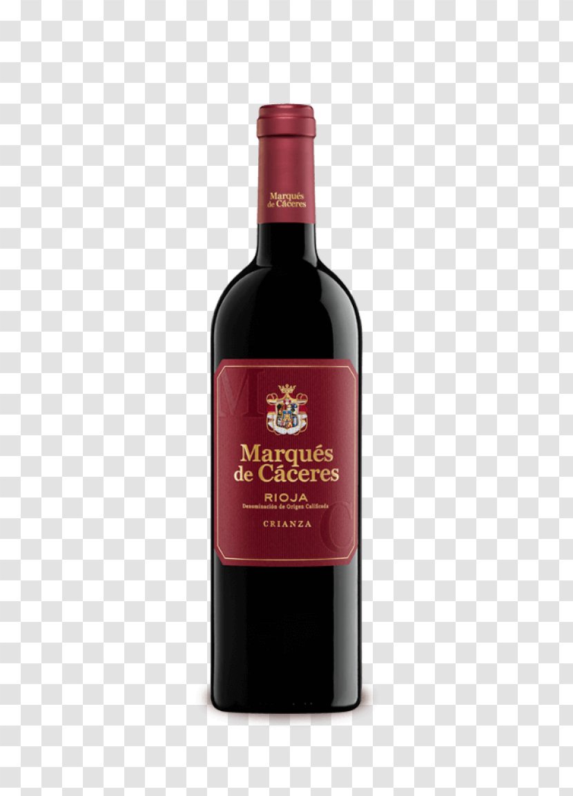 Red Wine Rioja Marques De Caceres Grenache - Graciano Transparent PNG