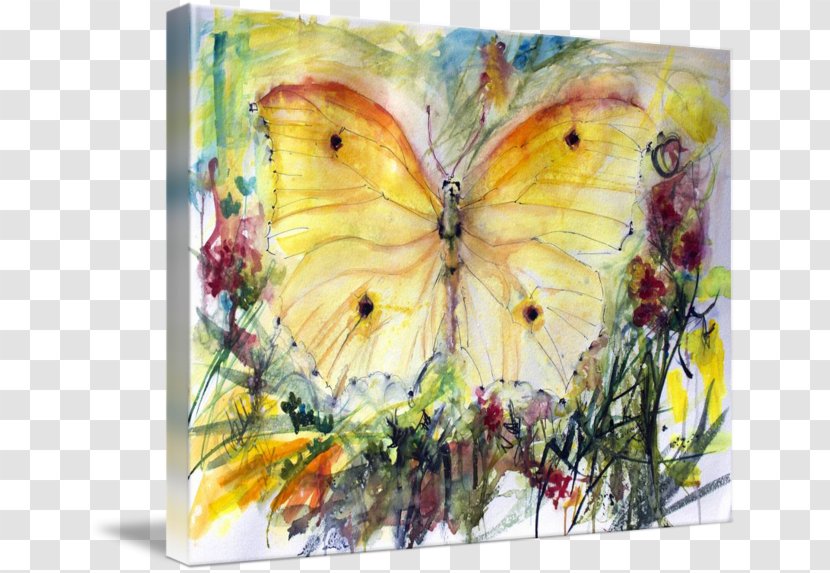 Oil Painting Reproduction Butterfly Watercolor Fine Art Transparent PNG