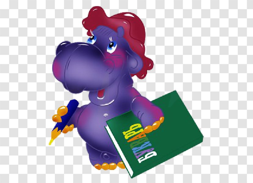 Hippopotamus Drawing Clip Art - Purple - Hippo Transparent PNG