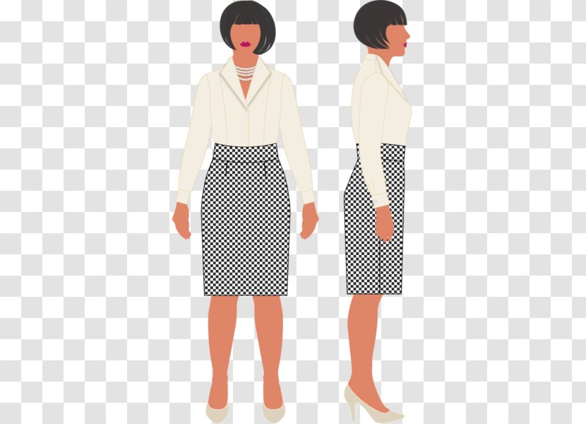 Polka Dot Shoulder Dress Skirt Sleeve - Neck - Blends Pattern Transparent PNG