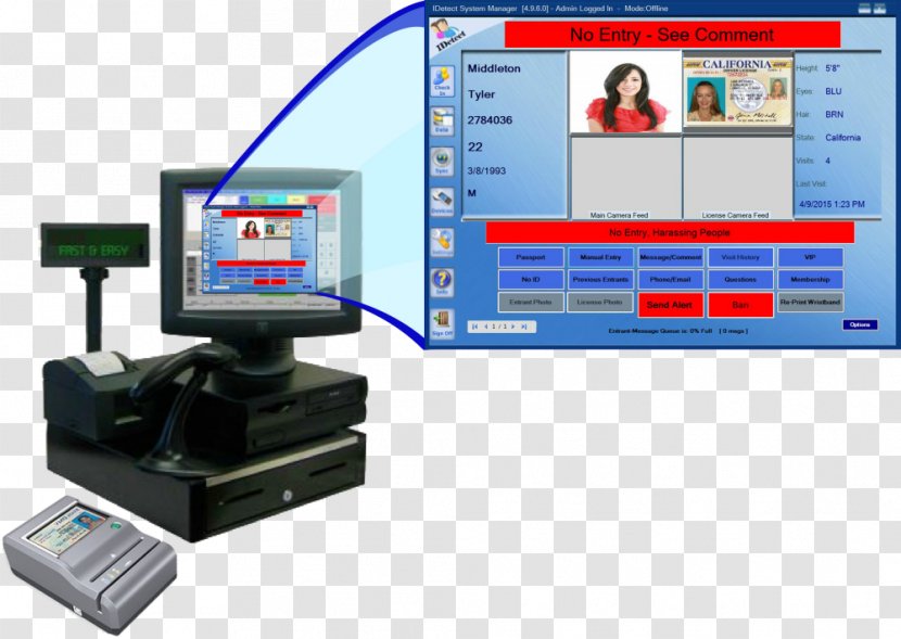 Point Of Sale Image Scanner System Closed-circuit Television Cash Register Transparent PNG
