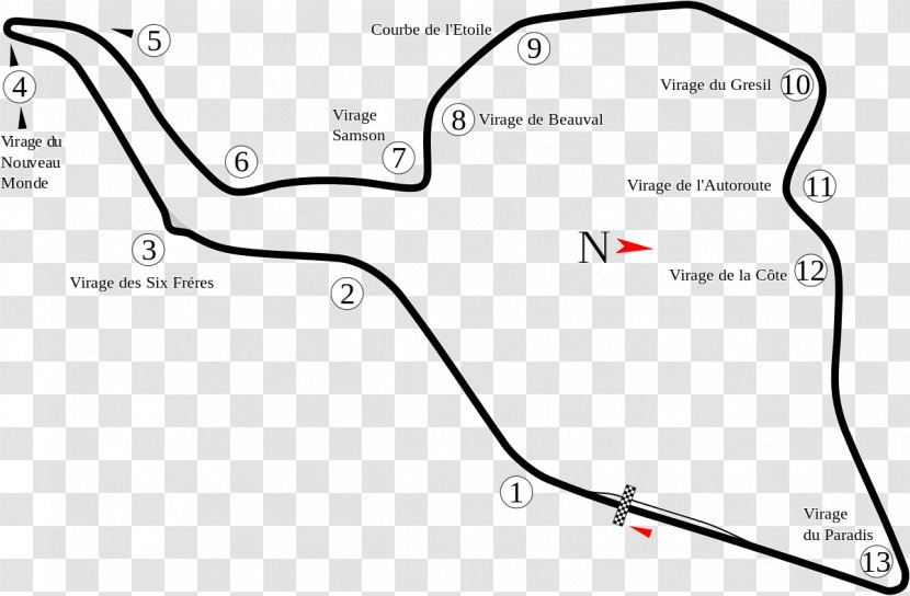 Rouen-Les-Essarts French Grand Prix Formula 1 Circuit De Charade Transparent PNG