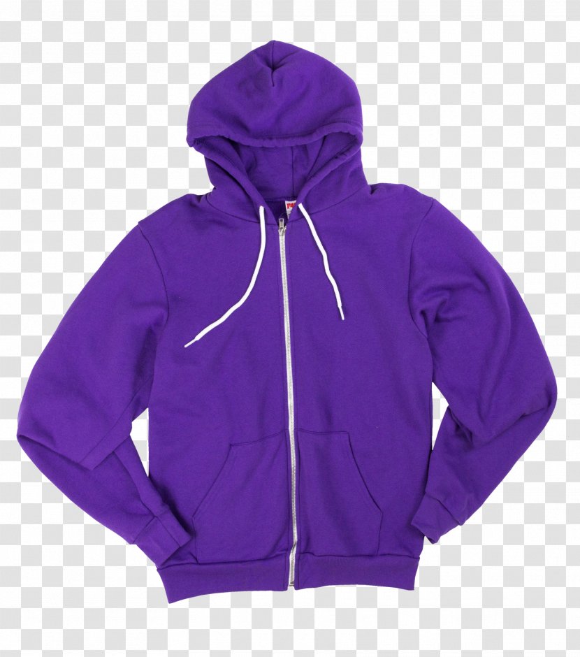 Hoodie Polar Fleece Clothing American Apparel - Violet - Clothes Zipper Transparent PNG