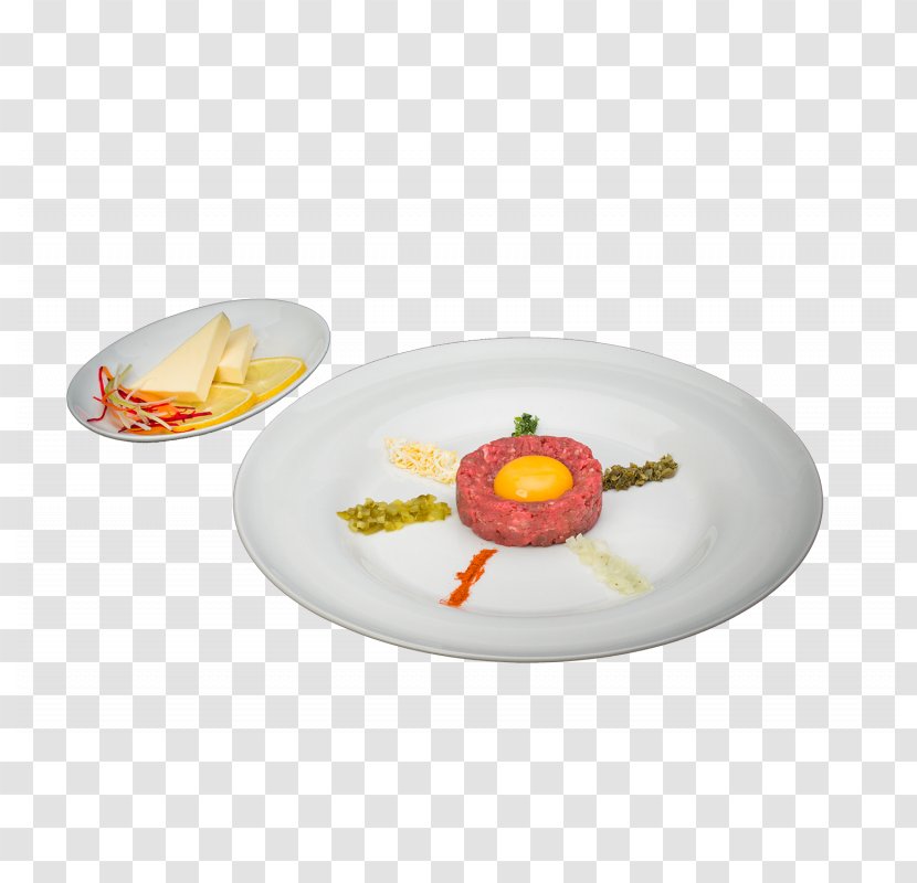 Steak Tartare Plate Dish Food Platter Transparent PNG