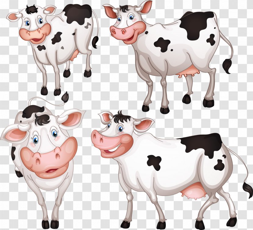 Holstein Friesian Cattle Dairy Livestock Farming - Goats - Animals Cows Transparent PNG
