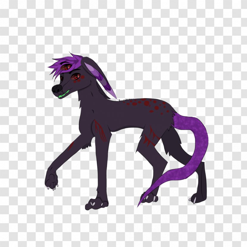 Mustang Stallion Pack Animal Purple Legendary Creature - Cartoon - Good Luck New Job Transparent PNG