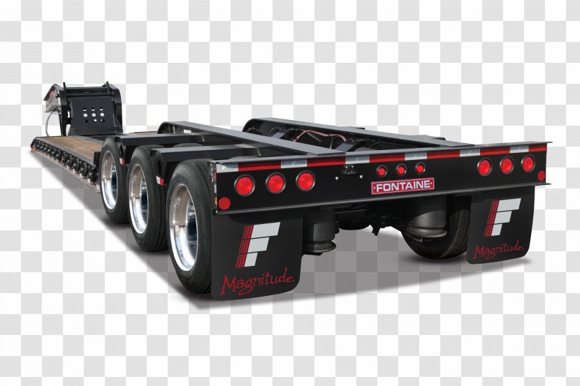 Car Heavy Machinery Hauler Architectural Engineering Truck - Lowboy Transparent PNG