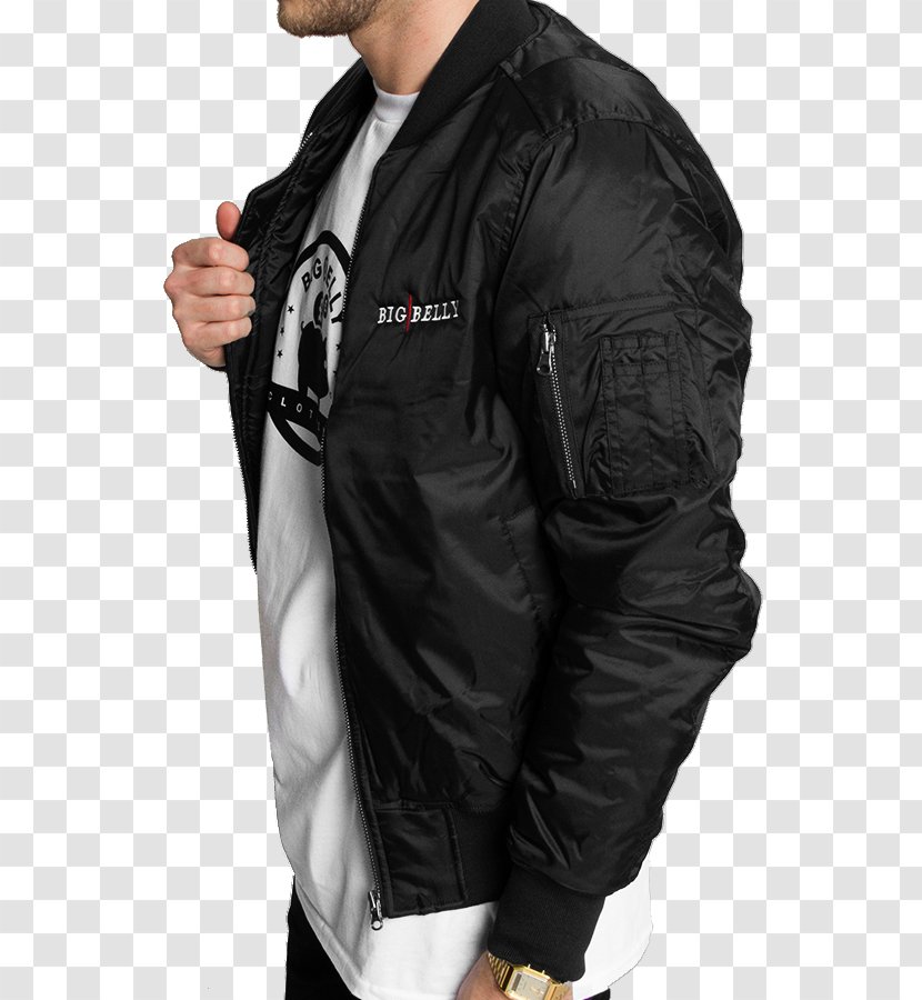 Leather Jacket Sleeve - Heavy Bomber Transparent PNG