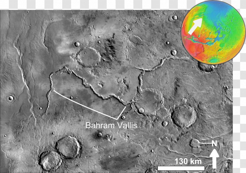 Bahram Vallis Lunae Palus Quadrangle Chryse Planitia Kasei Valles - Map - Themis Transparent PNG