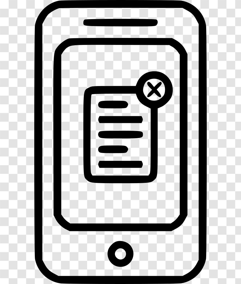 Smartphone Cartoon - Technology - Line Art Transparent PNG