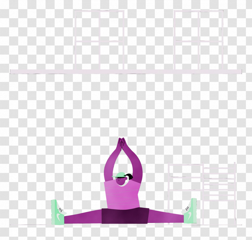 Yoga Mat Physical Fitness Yoga Line Font Transparent PNG