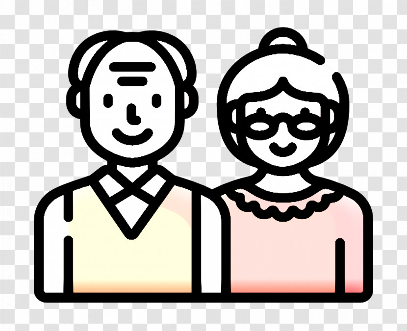 Family Life Icon Grandparents Icon Transparent PNG