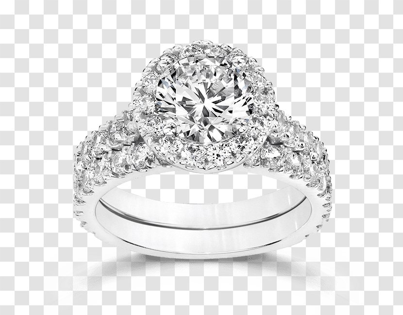 Engagement Ring Wedding Gold - Platinum - Cubic Zirconia Bridal Sets Transparent PNG