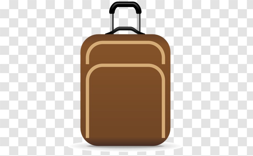 Suitcase Trolley Icon - Rectangle - Leather Transparent PNG