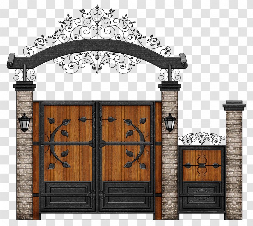 Wicket Gate Fence Clip Art - Arch - Ornate Door Transparent PNG