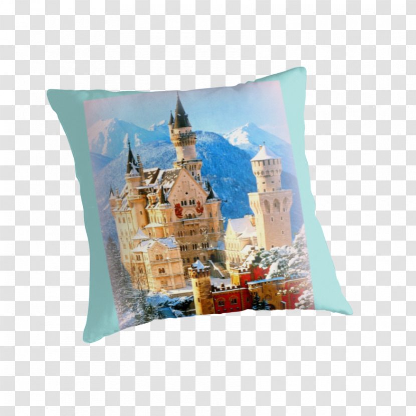 Throw Pillows Cushion Neuschwanstein Castle Steingarten - Pillow Transparent PNG