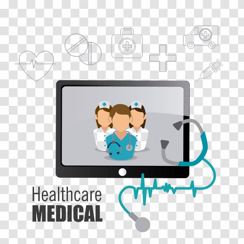 Stethoscope Physician - Text - Tablet With Electrocardiogram Transparent PNG