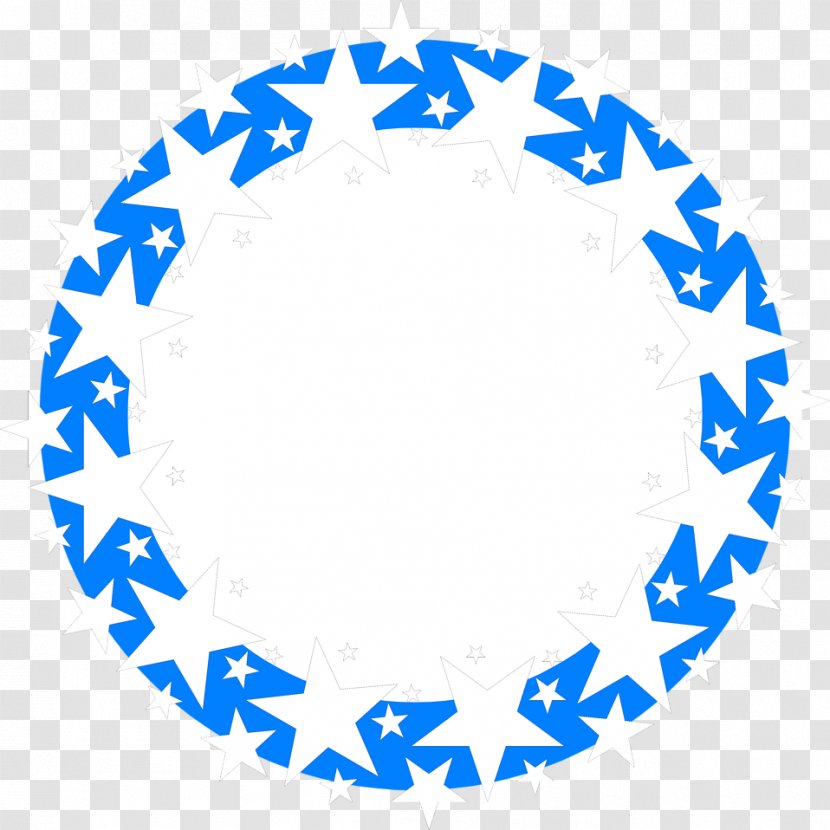 Circle Star Clip Art - WHITE STARS Transparent PNG