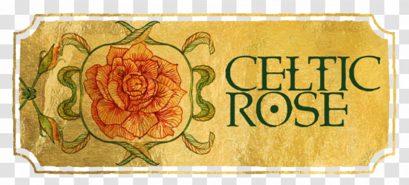 Rose Family Floral Design Font - Label Transparent PNG