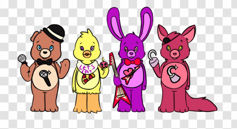 Tenderheart Bear Five Nights At Freddy's Easter Bunny Care Bears - Watercolor Transparent PNG